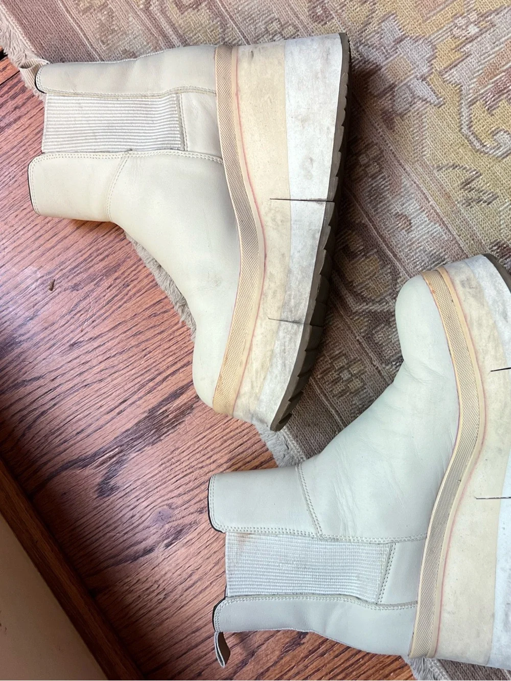 Naked Feet Platform Chelsea Booties